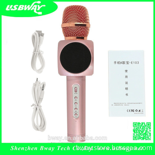 New Portable Bluetooth Wireless BY-K3 Microphone/Speaker/KTV Karaoke Handheld Mic for Android Smartphone Music Play
